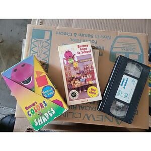 Barney Colors & Shapes VHS Plus 2 More!